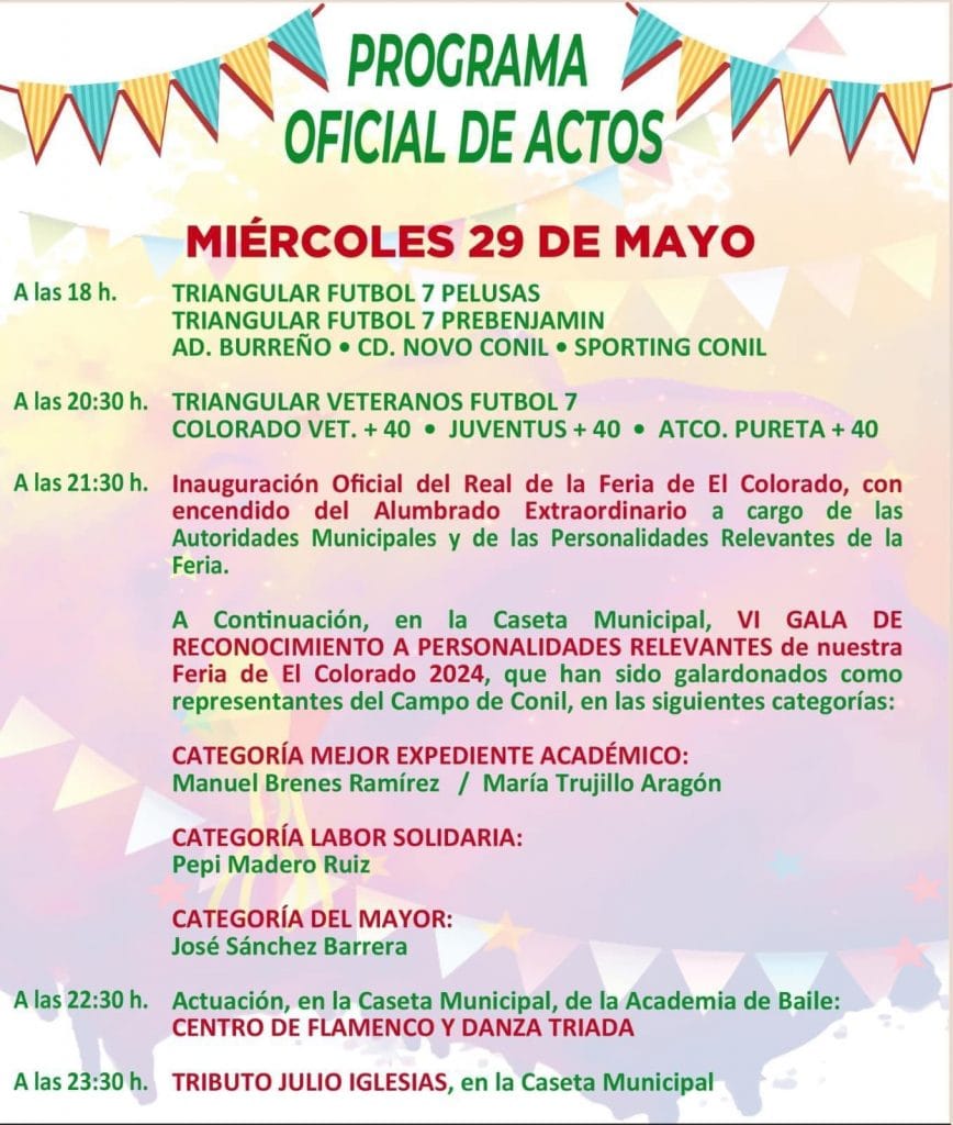 Programación Feria del Colorado 2024 I